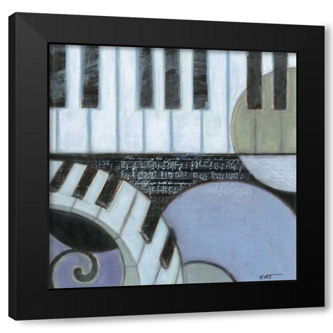 Cool Jazz III Black Modern Wood Framed Art Print by Wyatt Jr., Norman
