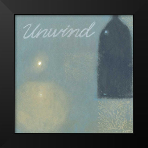 Unwind Black Modern Wood Framed Art Print by Wyatt Jr., Norman