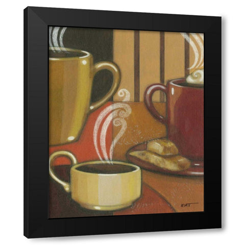 Another Cup III Black Modern Wood Framed Art Print by Wyatt Jr., Norman