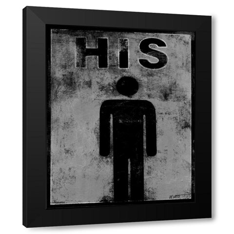 His Black Modern Wood Framed Art Print by Wyatt Jr., Norman