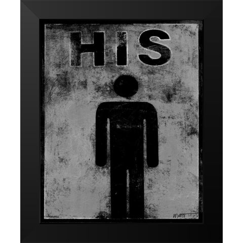 His Black Modern Wood Framed Art Print by Wyatt Jr., Norman