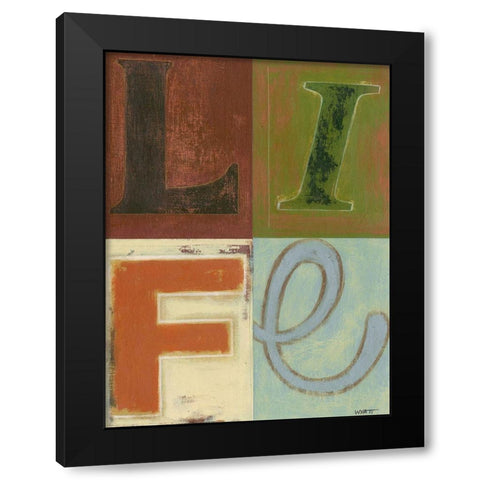 Life Black Modern Wood Framed Art Print by Wyatt Jr., Norman