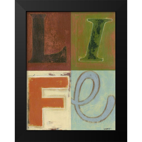 Life Black Modern Wood Framed Art Print by Wyatt Jr., Norman