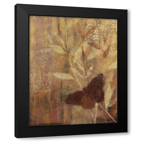 Copper Meadows II Black Modern Wood Framed Art Print with Double Matting by Wyatt Jr., Norman