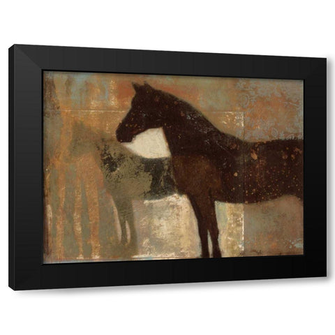 Weathered Equine II Black Modern Wood Framed Art Print by Wyatt Jr., Norman