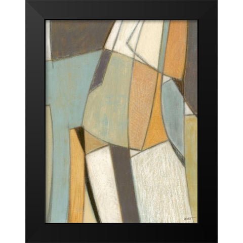 Structure I Black Modern Wood Framed Art Print by Wyatt Jr., Norman