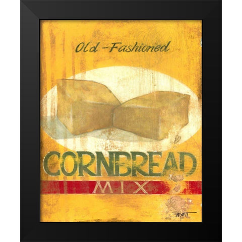 Cornbread Mix Black Modern Wood Framed Art Print by Wyatt Jr., Norman