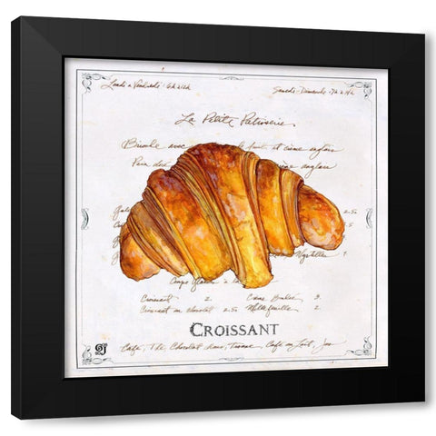 Croissant Black Modern Wood Framed Art Print by Joyner, Ginny