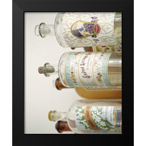 French Perfume Bottles I Black Modern Wood Framed Art Print by Gray, Madelaine