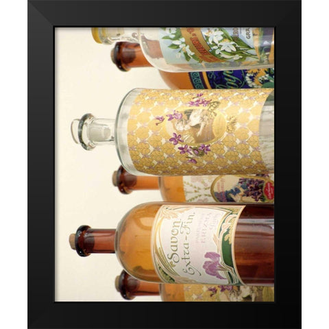 French Perfume Bottles II Black Modern Wood Framed Art Print by Gray, Madelaine
