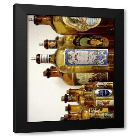 French Perfume Bottles III Black Modern Wood Framed Art Print with Double Matting by Gray, Madelaine