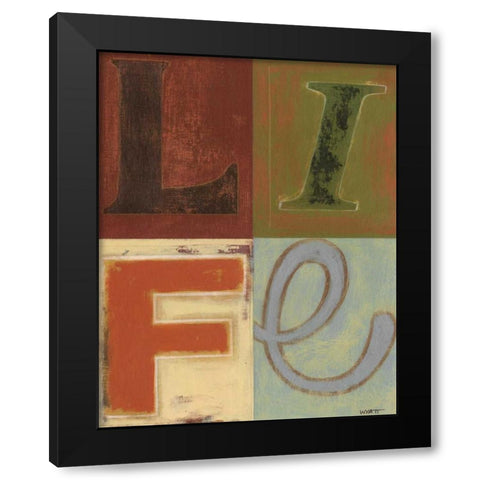 Life Black Modern Wood Framed Art Print by Wyatt Jr., Norman