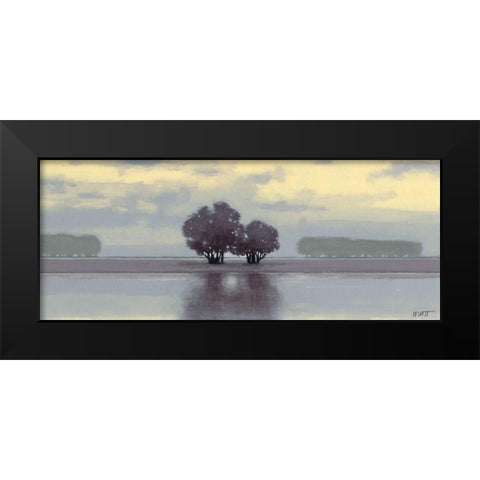 Lake Amethyst I Black Modern Wood Framed Art Print by Wyatt Jr., Norman