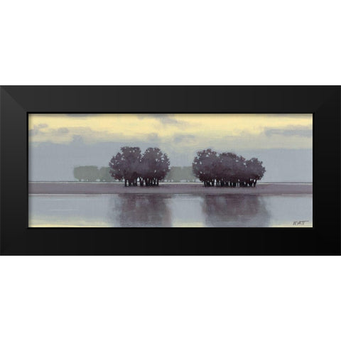Lake Amethyst II Black Modern Wood Framed Art Print by Wyatt Jr., Norman