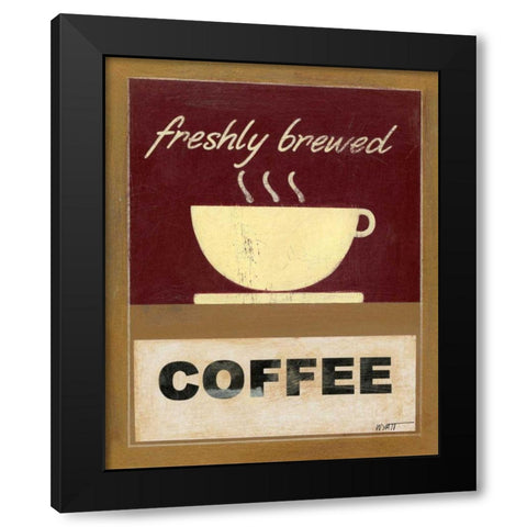 Hot Coffee I Black Modern Wood Framed Art Print with Double Matting by Wyatt Jr., Norman