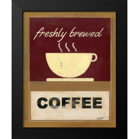 Hot Coffee I Black Modern Wood Framed Art Print by Wyatt Jr., Norman