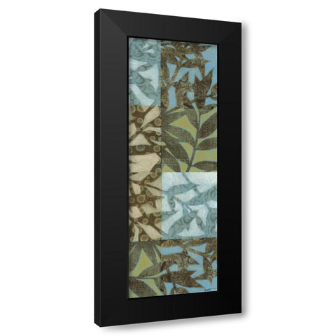 Swaying Fronds Panel I Black Modern Wood Framed Art Print with Double Matting by Wyatt Jr., Norman