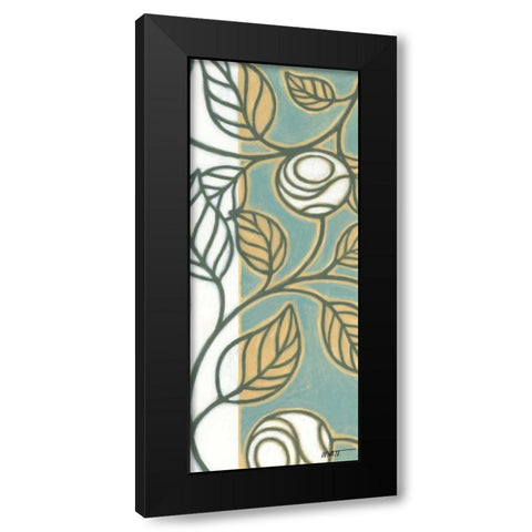 Flourish IV Black Modern Wood Framed Art Print by Wyatt Jr., Norman