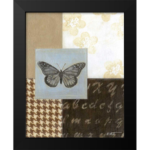 Chic Butterfly II Black Modern Wood Framed Art Print by Wyatt Jr., Norman