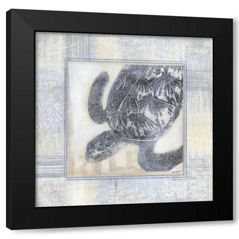 Driftwood Memories III Black Modern Wood Framed Art Print by Wyatt Jr., Norman