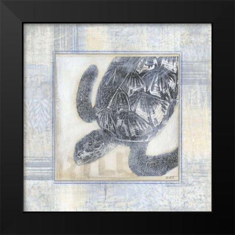 Driftwood Memories III Black Modern Wood Framed Art Print by Wyatt Jr., Norman