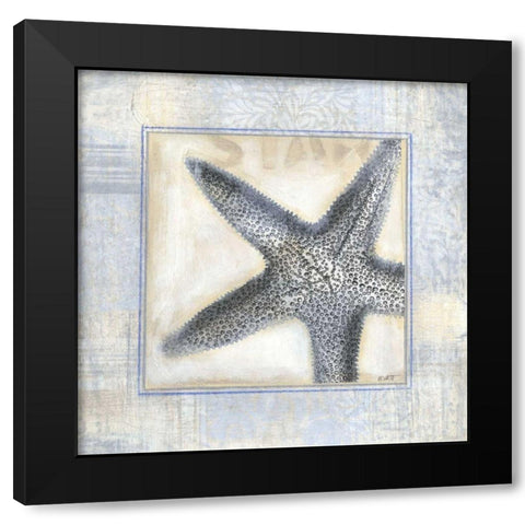 Driftwood Memories IV Black Modern Wood Framed Art Print by Wyatt Jr., Norman