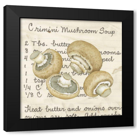 Crimini Black Modern Wood Framed Art Print by Pallan, Nancy S.