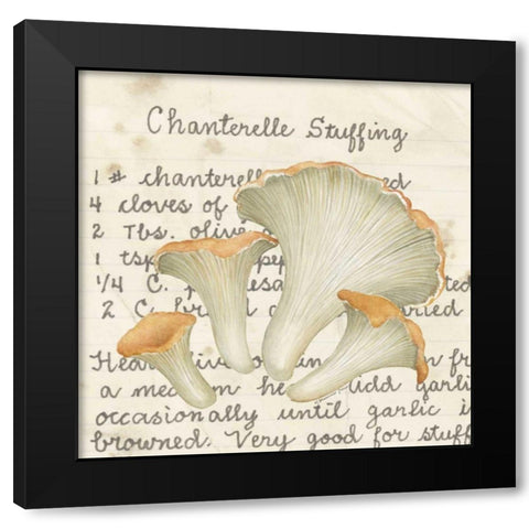 Chanterelle Black Modern Wood Framed Art Print with Double Matting by Pallan, Nancy S.