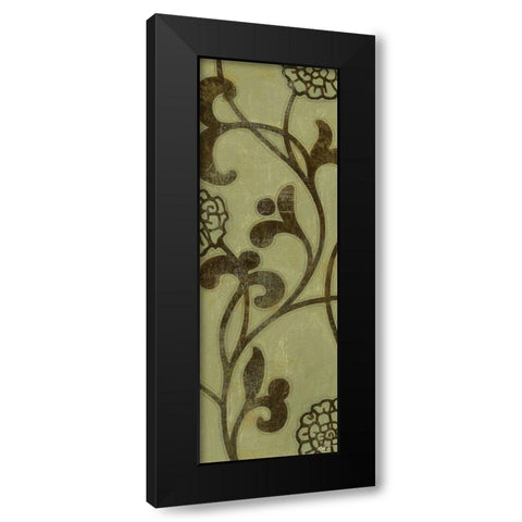 Flowering Vine I Black Modern Wood Framed Art Print with Double Matting by Wyatt Jr., Norman
