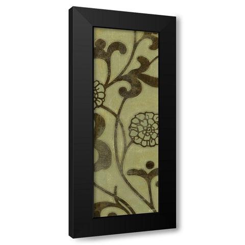 Flowering Vine II Black Modern Wood Framed Art Print by Wyatt Jr., Norman
