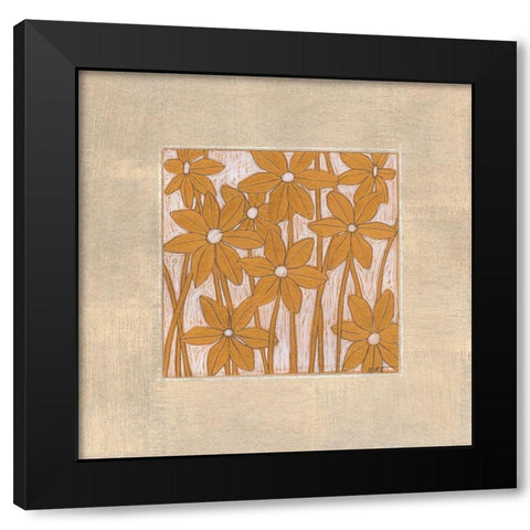Metallic Petals II Black Modern Wood Framed Art Print by Wyatt Jr., Norman