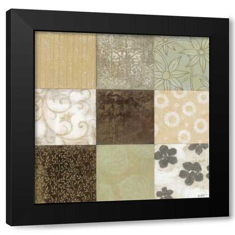 Classic 9-Patch Black Modern Wood Framed Art Print with Double Matting by Wyatt Jr., Norman