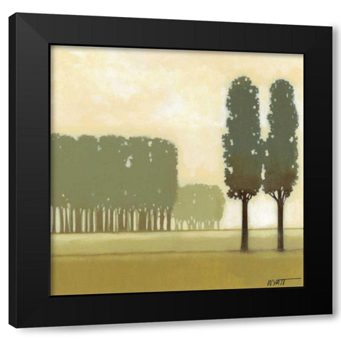 Moss Grove II Black Modern Wood Framed Art Print by Wyatt Jr., Norman
