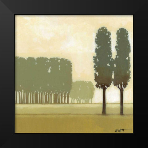 Moss Grove II Black Modern Wood Framed Art Print by Wyatt Jr., Norman