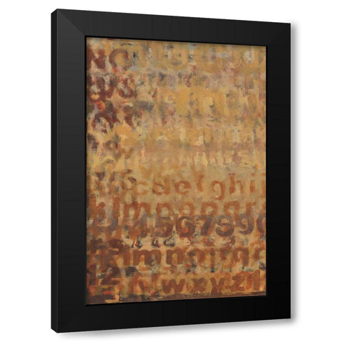 Earthen Language I Black Modern Wood Framed Art Print by Wyatt Jr., Norman