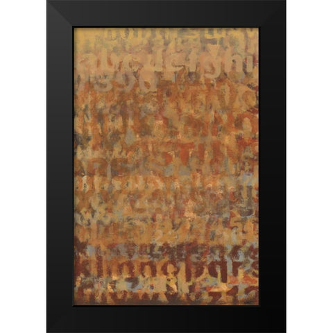 Earthen Language II Black Modern Wood Framed Art Print by Wyatt Jr., Norman