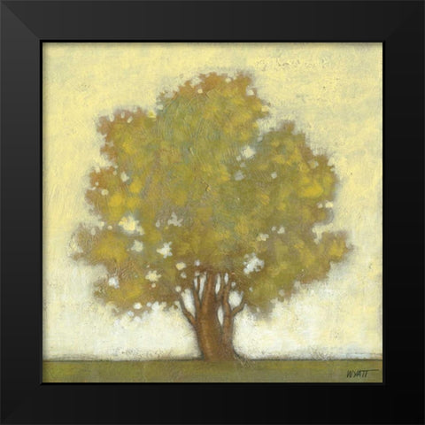 Spring Morning Black Modern Wood Framed Art Print by Wyatt Jr., Norman