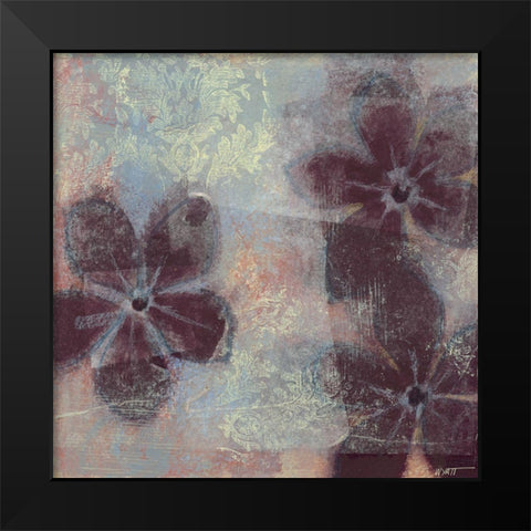 Mauve Resonance II Black Modern Wood Framed Art Print by Wyatt Jr., Norman