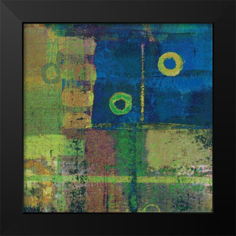 Vibe II Black Modern Wood Framed Art Print by Mountain, Ricki
