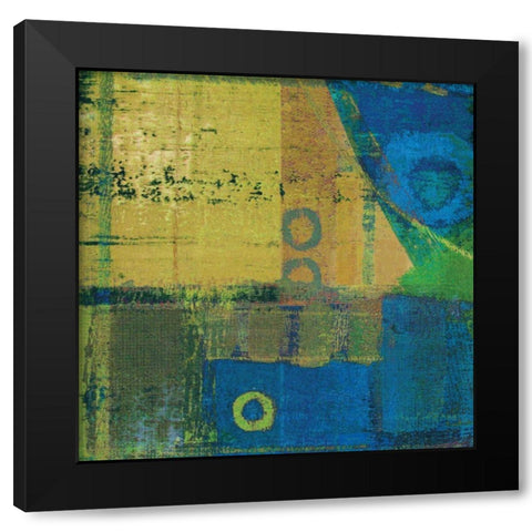 Vibe II Black Modern Wood Framed Art Print by Mountain, Ricki