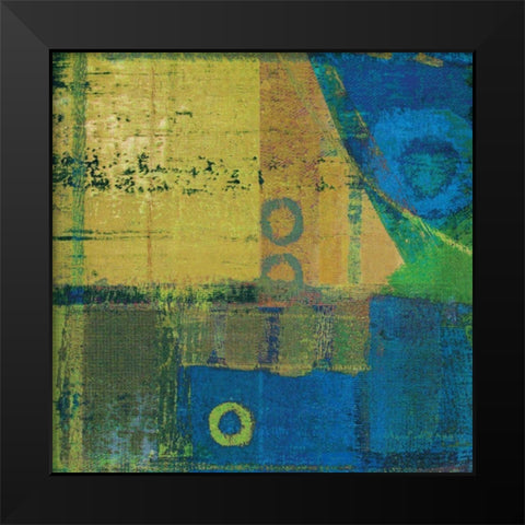 Vibe II Black Modern Wood Framed Art Print by Mountain, Ricki