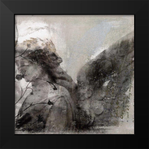 New Orleans Angel II Black Modern Wood Framed Art Print by Blixt, Ingrid