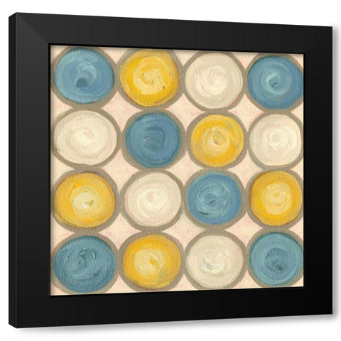 Mari I Black Modern Wood Framed Art Print with Double Matting by Deans, Karen