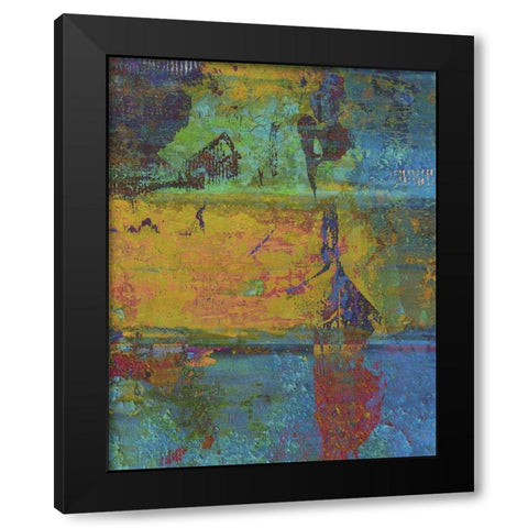 Golden Light II Black Modern Wood Framed Art Print by Mountain Ricki