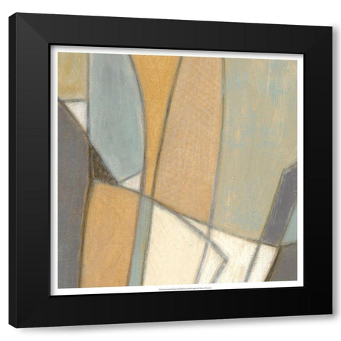 Structured Abstract I Black Modern Wood Framed Art Print by Wyatt Jr., Norman