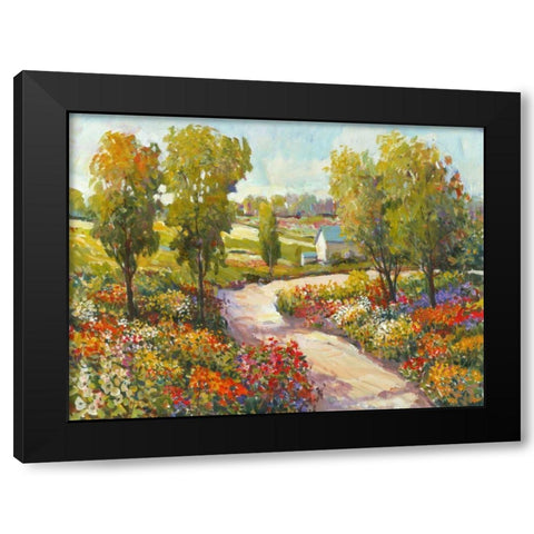 Morning Walk I Black Modern Wood Framed Art Print by OToole, Tim