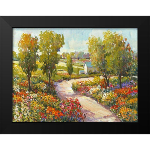 Morning Walk I Black Modern Wood Framed Art Print by OToole, Tim