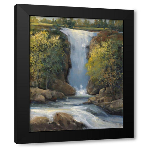 Snow Melt I Black Modern Wood Framed Art Print with Double Matting by OToole, Tim