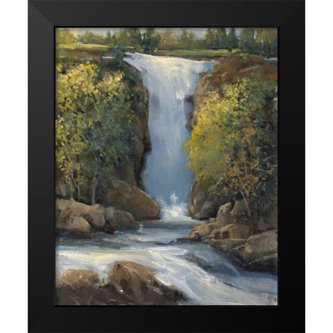 Snow Melt I Black Modern Wood Framed Art Print by OToole, Tim