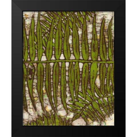 Batik Frond III Black Modern Wood Framed Art Print by Davis, Andrea